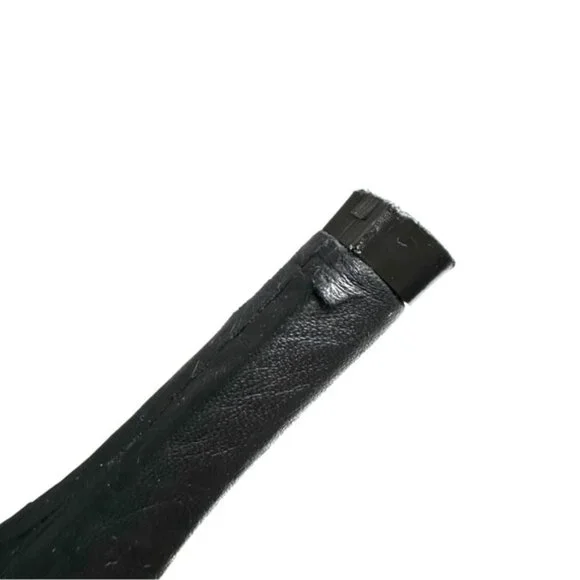 Pedro Garcia Black Pebbled Leather Sandals 4.25 Inch Heel - Size EU 39 (US 8) - Picture 12 of 17